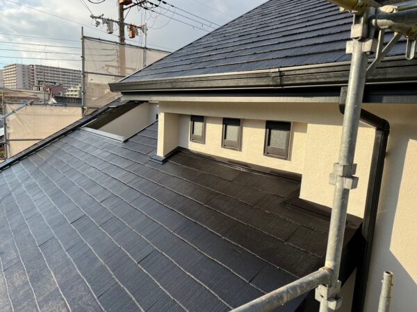 八尾市にて外壁塗装・屋根塗装・付帯部塗装 施工後